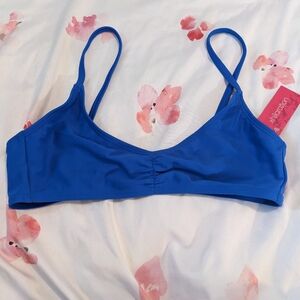 NWT Xhilaration Blue Bikini Top Size Medium